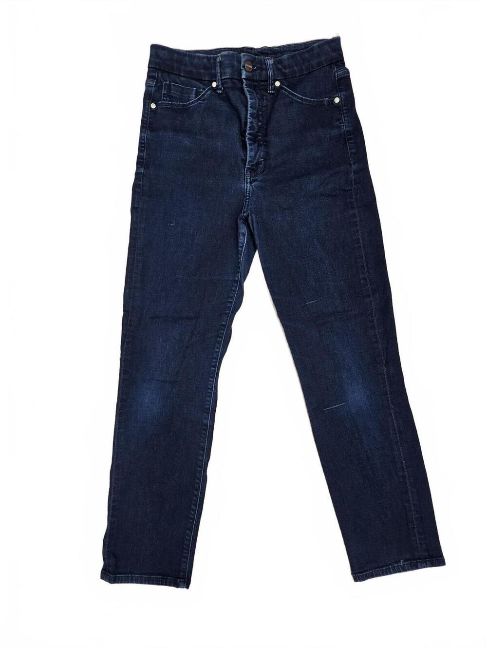 Express Slim Super High Rise Dark Wash Stretch Denim Jeans Womens Size 6 R